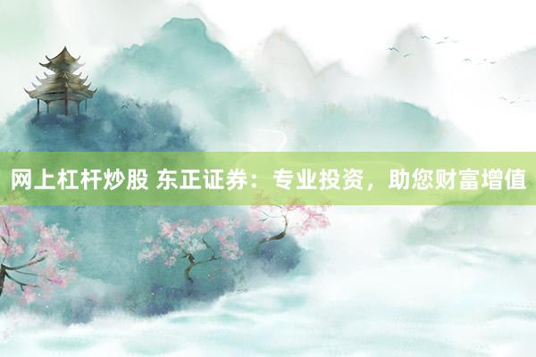 網(wǎng)上杠桿炒股 東正證券：專業(yè)投資，助您財富增值