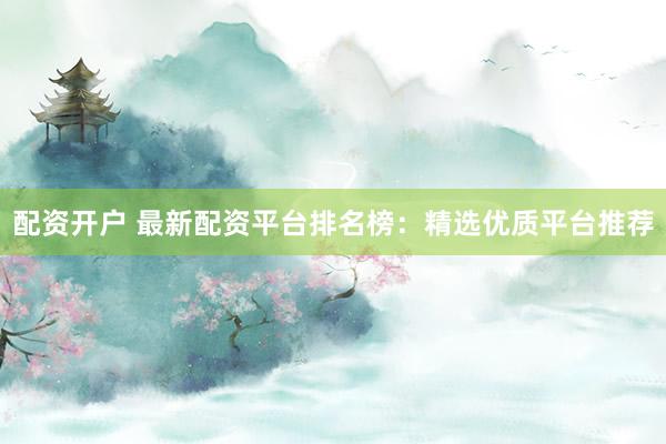 配資開戶 最新配資平臺排名榜：精選優(yōu)質(zhì)平臺推薦